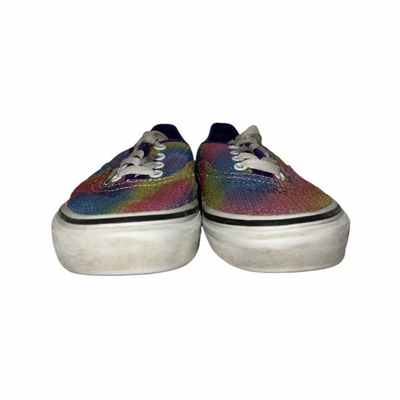 Vans Rainbow Sequin Fun Embellished Sneakers 2.5 - Picture 2 of 10